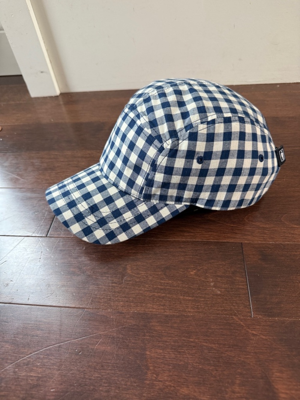 Girl Skateboard Gingham Baseball Hat OSFA